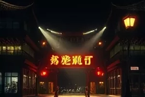《长夜补白》悬疑剧封面，深夜街灯与长影