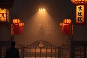 《第七码头》悬疑剧封面，雾气中的码头吊机